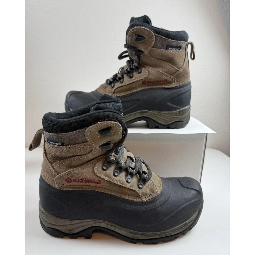 Vintage 90s Airwalk Dupont Thermolite Duck Boots Womens Sz 5 Winter Hiking Snow